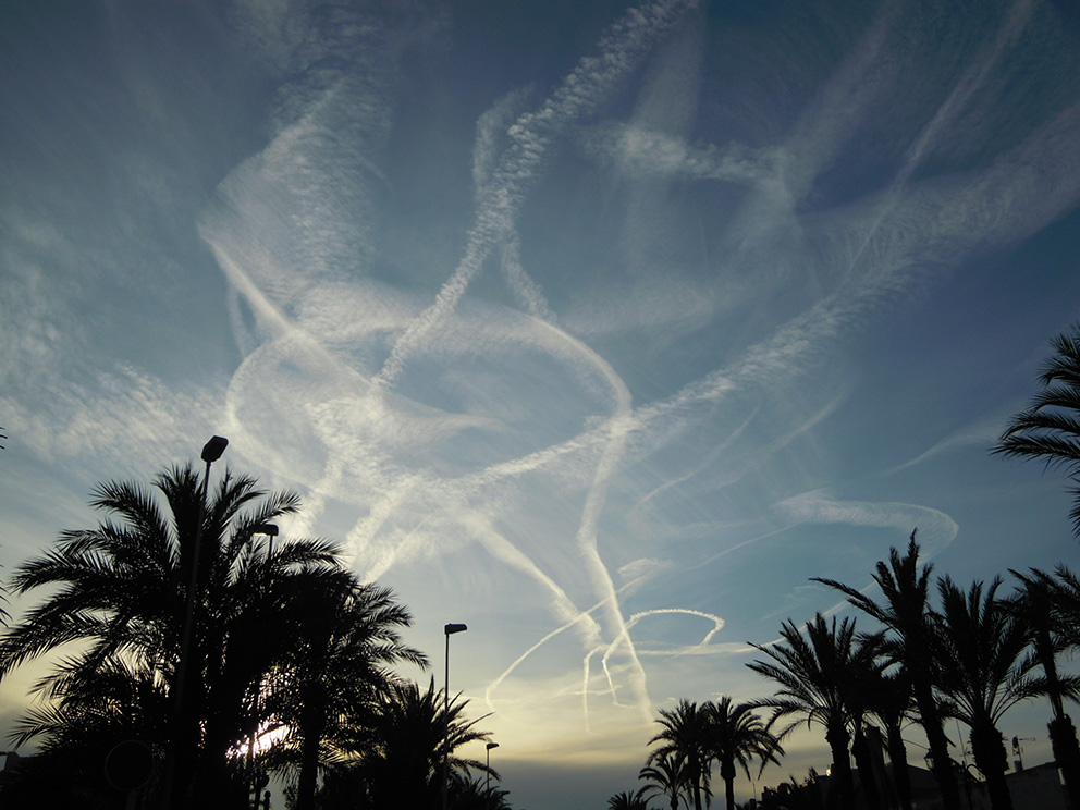 Chemtrails en Cartagena - 02-09-2013
