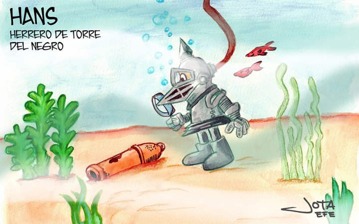 Hans, a la búsqueda de cañones hundidos