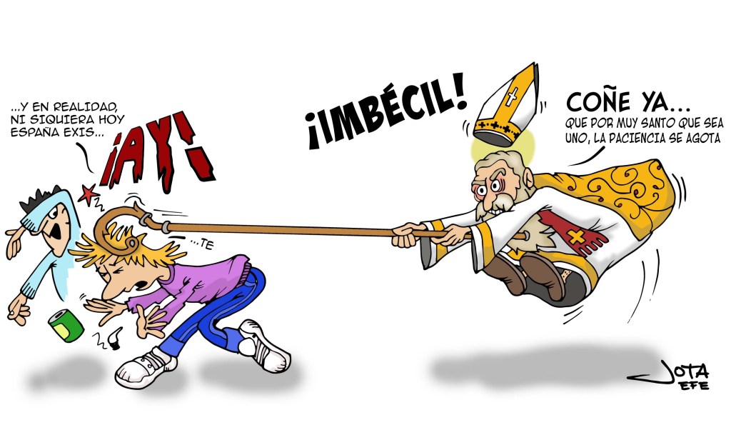 Como San isidoro era un bendito no haría nunca algo así, pero me gusta imaginarlo.